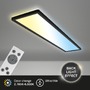 Hranatá - BRILO 7533015 Tava LED stropní svítidlo 98cm, stmívatelné, dálkový ovladač, černé - BRILO - foto 2