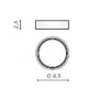 Stínidla, kryty, clony - AZZ AZ1486 Adamo Ring (gold) - AZZARDO - foto 2