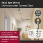 Svítidla - P 95694 URail lištový spot Theron spot 11W 3000K stmívatelné 230V matný chrom - PAULMANN - foto 2