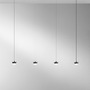 Sestavte si sami - FAN LED-BASE-S-RT4-NER Konstrukce matná černá kovová závěsná konstrukce s integrovaným LED světelným bodem 14 W a kabelem 80 x 80 x 200 cm, nastaviteln - FANEUROPE - foto 2