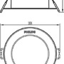 Kruhová - PH 8718699778057 LED Zapuštěné bodové svítidlo Philips DIAMOND CUT DL251 8718699778057 3,5W 300lm2700K IP20 9,5cm stříbrné - PHILIPS (929002515231) - foto 2