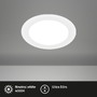 Kruhová - BRI 7995016 LED vestavné bodové svítidlo – pr.220mm, ploché, 18W, 230V, 18W, neutrální bílá, bílé - BRILONER - foto 2