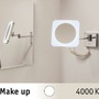 Zrcadla - P 78933 HomeSpa LED kosmetické zrcadlo Jora 3-násobné zvětšení IP44 chrom/bílá/zrcadlo 3,3W měnitelná bílá - PAULMANN - foto 2