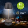 Stolní lampy dekorační - BRILO 7504015 Serina Mini LED stolní lampička bezdrátová IP44, stmívatelné, s nabíjecí základnou, antracit - BRILO - foto 2