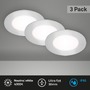 Kruhová - BRI 7057434 LED vestavná svítidla 3ks sada, pr.8,6 cm, 3x LED, 3 W, 350 lm, matný chrom (starý kód: BRI 7057-434) - BRILONER - foto 2