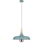 Kónická - P 79655 Závěsné svítidlo Neordic Juna 34cm zelená / měď / dřevo - PAULMANN - foto 2
