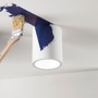 Downlight - FAN I-BANJIE-PL1 Stropní svítidlo Banjie Tubolare, bílé, 1 x GU10, 11 x 11 x 13,5 cm - FANEUROPE - foto 2