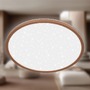 Kruhová - BRILO 7654014 Slim svítidlo LED panel pr.37,5 cm - 22W, 3000lm, hvězdné nebe, neutrální bílá, kávová - BRILO - foto 2