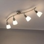 Bodová - LD 11954-55 KARO Stropní svítidlo, barva ocel, 4x E14, skleněné stínidlo, IP20 - LEUCHTEN DIREKT / JUST LIGHT - foto 2
