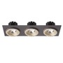 Hranatá - RED R13261 SHARM SQ III zápustná perleťová zlatá/hnědá 230V LED 3x10W 24° 3000K - RED - DESIGN RENDL - foto 2