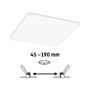 Koupelnová - P 92398 LED vestavné svítidlo Veluna VariFit IP44 hranaté 185x185mm 17,5W 4.000K satén - PAULMANN - foto 2