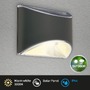 Nástěnná - BRILO 3133015 Solární LED nástěnné svítidlo, 10 cm, antracit - BRILO - foto 2