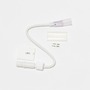 Příslušenství - DLED DDN21 DecoLED Prodlužovací kabel pro D-TYP jednostranný LED Neon, IP67, 25 cm, bílý, samčí DDN21 - foto 2