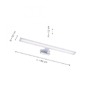 Nad obrazy/zrcadla - LD 11133-17 MATTIS LED nástěnné svítidlo, svítidlo k zrcadlu, chrom, L=60cm 4000K - LEUCHTEN DIREKT / JUST LIGHT - foto 2