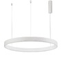 Kruhová - NV 9190755 Závěsné svítidlo MOTIF bílý hliník a akryl LED 55W 230V 3000K IP20 stmívatelné - NOVA LUCE - foto 2
