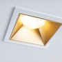Koupelnová - P 93132 LED vestavné svítidlo 3-krokové-stmívatelné Cole Coin IP44 hranaté 88x88mm Coin 6W 230V stmívatelné 2700K bílá/zlatá mat - PAULMANN - foto 2