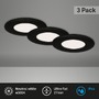 Kruhová - BRI 7113-435 3ks sada LED vestavné svítidlo, pr. 8,5 cm, 5 W, 450 lm, černá - BRILONER - foto 2