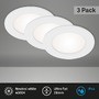 Kruhová - BRI 7115436 3ks sada LED vestavné svítidlo, pr. 12 cm, 7 W, bílé (starý kód: BRI 7115-436) - BRILONER - foto 2