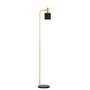 Stojací lampy - NV 9050163 Stojací lampa PAZ zlatý kov černé kovové stínidlo černá základna E27 1x12W 230V IP20 bez žárovky - NOVA LUCE - foto 2