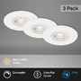 Kruhová - BRI 7047-036 3ks sada LED vestavné svítidlo, pr. 9 cm, 5 W, bílé - BRILONER - foto 2