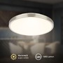 Kruhová - BRILO 3901012 Competo stropní svítidlo pr.24 cm - 12W, 1300lm, LED, teplá bílá, matný nikl - BRILO - foto 2