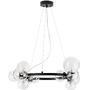 Kruhová - NV 9009249 Závěsné svítidlo ODILLIA matný černý kov a sklo G9 11x6W 230V IP20 bez žárovky - NOVA LUCE - foto 2