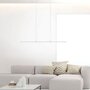 Podélná - PN 8375-55 Svítidlo závěsné PURE-LITE LED  v barvě kartáčované oceli 100cm s nastavitelnou barvou světla 2700/3800/5000K a bezdotykovým stmívačem - PAUL NEUHAUS - foto 2