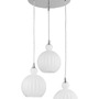 Vícečetná - NV 9190882 Závěsné svítidlo ODELL chromovaný hliník opálové sklo E14 3x5W 230V IP20 bez žárovky - NOVA LUCE - foto 2