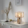Stolní lampy dekorační - PN 4092-27 FUNGUS LED stolní lampa jantarová barva, sklo tvaru houby, pr.25cm, vypínač - PAUL NEUHAUS - foto 2