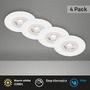 Kruhová - BRILO 7999-046 LED vestavná svítidla, pr.9 cm, 4x LED, 4,9 W, 480 lm, bílé - BRILO - foto 2