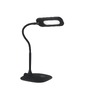 Stolní lampy dekorační - FAN LEDT-DARWIN-BLACK Stolní lampa LAMPADA DA LETTURA LED DARWIN černá, rameno nastavitelné 4,8 W 700 lm 4000 K stmívatelné 16x53,5 cm - FANEUROPE - foto 2