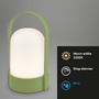 Stolní lampy dekorační - BRILO 7544019 Asa stolní lampička - 1W, 50lm, bezdrátová, LED, stmívatelné, teplá bílá, limetkově zelená - BRILO - foto 2