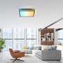 Hranatá - LD 14110-18 MARIO BLAC LED stropní svítidlo 45x45, černá, hranaté, RGB Dreamcolor, stmívatelné, panel RGB+2700-5000K - LEUCHTEN DIREKT / JUST LIGHT - foto 2