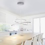 Kruhová - PN 2493-55 ALESSA LED závěsné svítidlo kruhové v barvě oceli s nastavitelnou barvou světla a funkcí stmívání 2700-5000K - PAUL NEUHAUS - foto 2