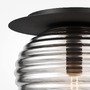 Dekorativní - M MOD268CL-01B Stropní svítidlo Reels E27 60W černá kov průhledné sklo - MAYTONI - foto 2