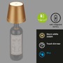 Na stůl - BRILO 7485017 LED nabíjecí stolní lampa, 11 cm, USB-C, 280lm, zlatá - BRILONER - foto 2