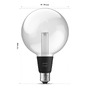 E27 - PH 8720169311954 Hue Lightguide LED žárovka E27 G125 6,8W 500lm 2000-6500K RGB CRI80 IP20, stmívatelná - PHILIPS - foto 2