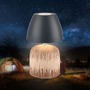 Stolní lampy dekorační - BRILO 7593014 Cera stolní lampa - 2,5W, 200lm, bezdrátová, IP44, LED, stmívatelná, teplá bílá, antracit/dřevo - BRILO - foto 2