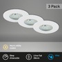 Kruhová - BRI 7295-036 3ks sada LED vestavné svítidlo, pr. 7,5 cm, 6,5 W, bílé - BRILONER - foto 2