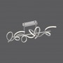 Podélná - LD 19032-21 CURLS LED stropní svítidlo, stříbrná, moderní design SimplyDim 3000K - LEUCHTEN DIREKT / JUST LIGHT - foto 2