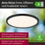 Kruhová - P 71276 LED Panel Atria Shine IP44 kruhové 298mm 14,8W 3000 - 6500K černá - PAULMANN - foto 2