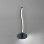 Stolní lampy dekorační - LD 15128-18 WAVE LED stolní lampa v černé design vlny s teplou bílou barvou světla a šňůrovým vypínačem 3000K - LEUCHTEN DIREKT / JUST LIGHT - foto 2