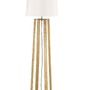 Stojací lampy - NV 60202 Stojací lampa ALMA přírodní dřevo bílé stínidlo černý kabel E27 1x12W bez žárovky - NOVA LUCE - foto 2