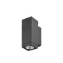 Nástěnná - LA 1010183 THEO PRO S nástěnné svítidlo pro povrchovou montáž, nahoru/dolů, DALI, P2, obdélníkové, 2700 K, 12 W, 24°, antracit - BIG WHITE (SLV) - foto 2