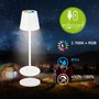 Stolní lampy dekorační - BRILO 7517016 Cilano RGBW stolní bezdrátová lampa IP44, stmívatelná, vč. nabíjecí základny, bílá - BRILO - foto 2