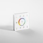 Ovladače - FAN RF-WALLPAD-5CH Nástěnný ovladač RF 2,4 GHz RGB/RGBW/RGB+CCT 4 zóny 5 kanálů, 8,6 x 8,6 x 3,6 cm - FANEUROPE - foto 2