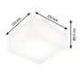 Hranatá - P 71082 LED stropní svítidlo Maro IP44 3000K 230V 6,8W bílá - PAULMANN - foto 2