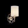 Dekorativní - M H007WL-01G Nástěnné svítidlo Anna E14 40W krémová látka kov zlatá dekorativní design  - MAYTONI - foto 2
