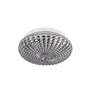 Kruhová - NV 9738254 Stropní svítidlo CLAM kouřové chromové sklo bílý kov E27 2x12W 230V IP44 bez žárovky - NOVA LUCE - foto 2