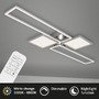 Hranatá - BRILO 3531-018 CCT LED stropní svítidlo, 120 cm,50 W, hliník-chrom - BRILO - foto 2